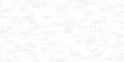 Rectangle and square tiles horizontal background. Abstract white geometric graphic repeatable pattern