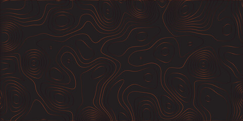 Abstract black on red background Topographic line map pattern. Contour elevation topographic and textured Background Modern design with black background with topographic wavy patted.	