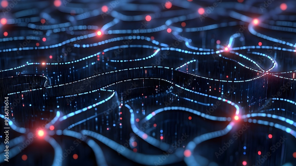 Poster Interconnected Digital Brain Symbolizing AI Powered Search Engine