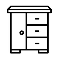cupboard icon vector simple design illustration