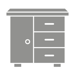 cupboard icon vector simple design illustration