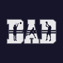 Fototapeta premium Basketball Illustration typography for t shirt, poster, logo, sticker, or apparel merchandise