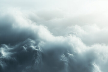 Obraz premium Swirling Fog Banks Enveloping with Mysterious Depth in Evocative Imagery