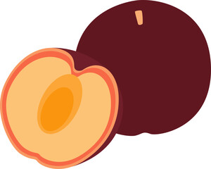 Plum Illustration