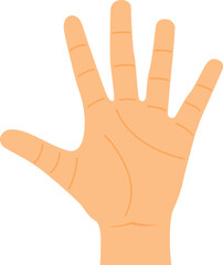 Five Fingers Hand Gesture