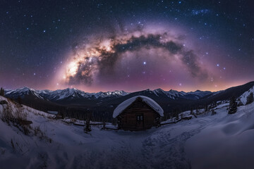 The Milky Way Band Stretching Across the Night Sky in Stunning Clarity