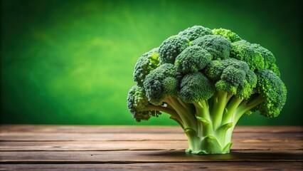 Fresh broccoli still life with vibrant green colors showcased , broccoli, fresh, vibrant, green, vegetable, organic, healthy