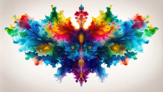 Abstract inkblot test for psychological evaluation, psychological, inkblot, abstract, test, evaluation