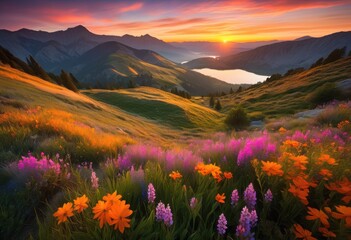 stunning sunrise vistas showcasing breathtaking natural landscapes world, dawn, daybreak, morning, light, glow, illumination, scenery, view, horizon