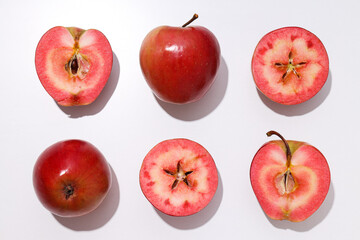 Red apples, concept of fresh and healthy food