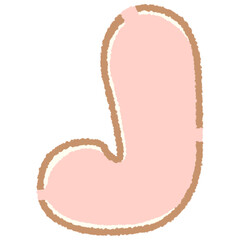 Alphabet letter J