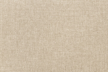 Brown linen fabric cloth texture for background, natural textile pattern.