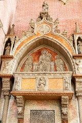 Fototapeta premium Stone sarcophagus in Basilica dei Santi Giovanni e Paolo