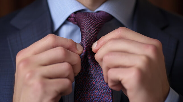 Watch this video to learn how to tie a tie using the half Windsor knot technique.