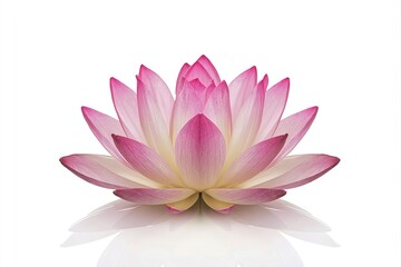 A stunning and serene image of a delicate pink lotus flower