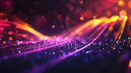 Obraz premium Abstract Glow: A Symphony of Colors