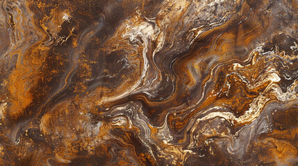 Gleaming Bronze Marble Texture, Warm Tones and Swirling Elegance