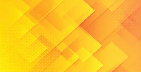Abstract orange future geometric shaped vivid light glowing vector background.