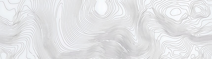 Abstract topography lines pattern on white background.