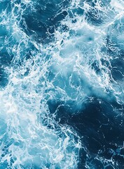 Abstract Ocean Foam and Water Texture.