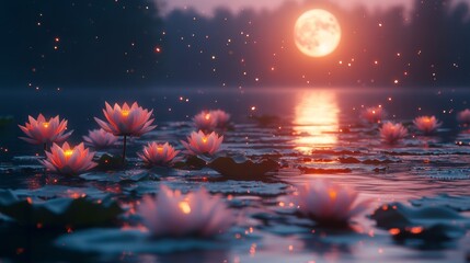 Enchanted by the Moon. A Mystical Sharad Purnima Night