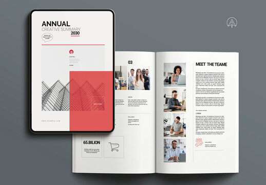 Annual Summary Brochure Template
