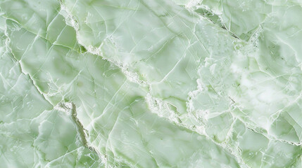 Fototapeta premium Soft pistachio green marble texture, with light green and white veins, ideal for a subtle and delicate background