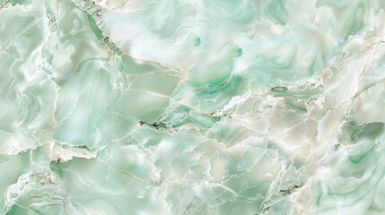 Naklejka premium Soft seafoam green marble texture, with hints of light green and white, ideal for a refreshing and light atmosphere