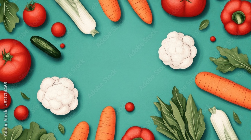 Poster flat design promoting the farm to table concept and the use of locally sourced fresh produce the ima
