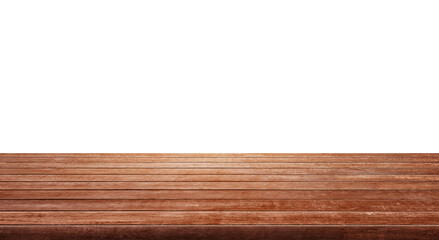 empty wooden table front view isolated PNG transparent