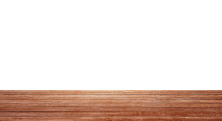 empty wooden table front view isolated PNG transparent