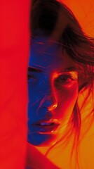 Chromatic Cinematic Elegance Woman Portrait Photography