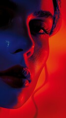 Obraz premium Chromatic Cinematic Elegance Woman Portrait Photography