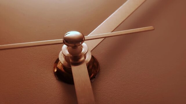 Analog clock second hand running. The inevitable passage of time. 4K High resolution video