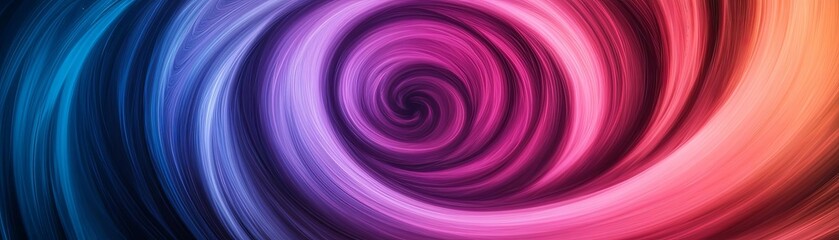 Digital fractal spirals with neon highlights, technology abstract background, complex and vibrant
