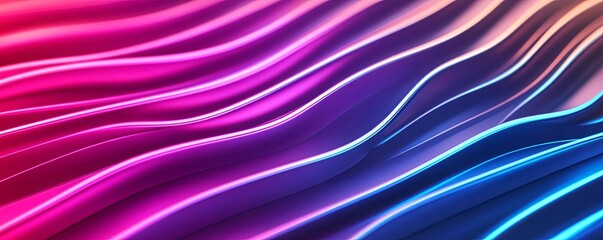 Fototapeta premium Abstract holographic patterns with light trails, technology abstract background, innovative and sleek