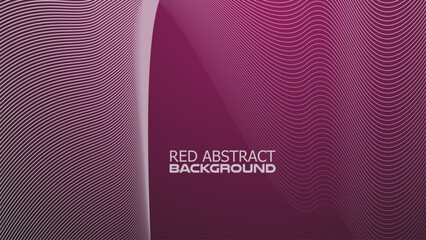 Red gradient with curve line abstract background vector image