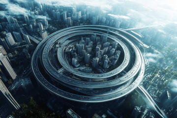 Navigating the Orbit with City Ring Road Systems