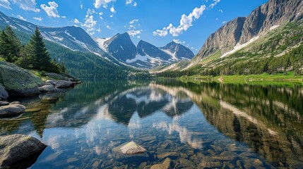 Mountain Lake Reflection
