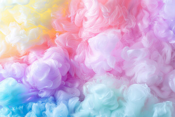 Fototapeta premium Generative ai on theme of beautiful texture soft fluffy cotton, design natural abstract background