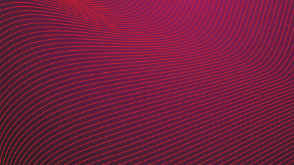 Red gradient with curve line abstract background vector image