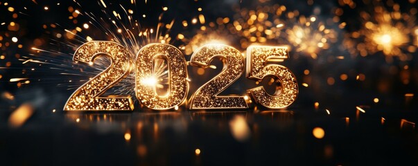 Celebrate the arrival of 2025 with sparkling fireworks and bright festivities, marking a year of new beginnings and joy. New Year 2025