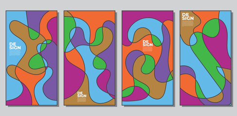 Abstract colorful psychedelic pop art background for summer