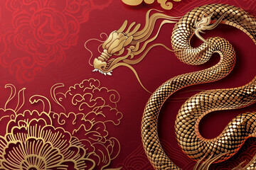 Obraz premium Beautiful greeting card with holiday composition for happy and joy celebrate New Year