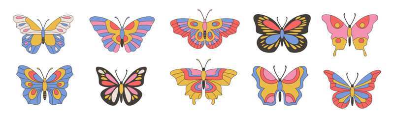 Retro Butterfly Set