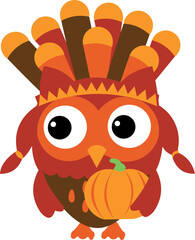 Fall Owls Clipart
