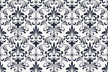seamless pattern. ornate floral design in royal baroque style. Ideal for paper, textile, fabric and wallpapers print, classical luxury old fashioned damask ornament pattern vector design for laser cut