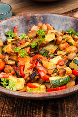 Healthy vegetarian lunch