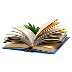 Naklejka premium Clean Photograph of a Book Isolated on a White Background