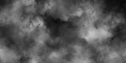 Modern Dark and Dramatic Storm background with gray clouds. Black smoke on isolated white background. Texture overlays. Silver ink effect cloudy grunge texture with clouds. 